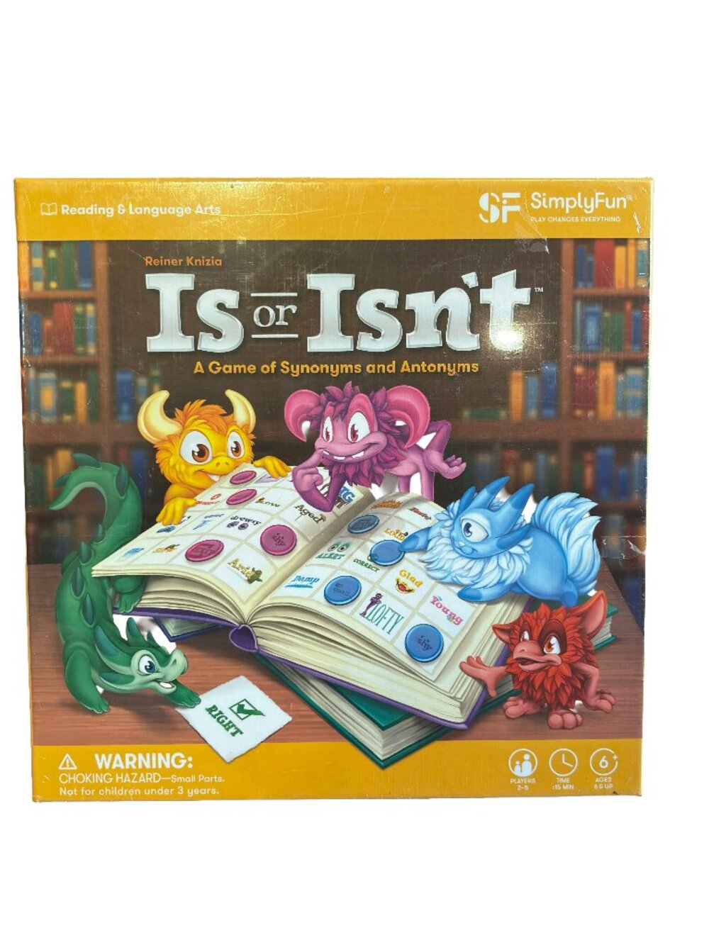 SimplyFun Is or Isn’t Educational Word Board Game New Sealed